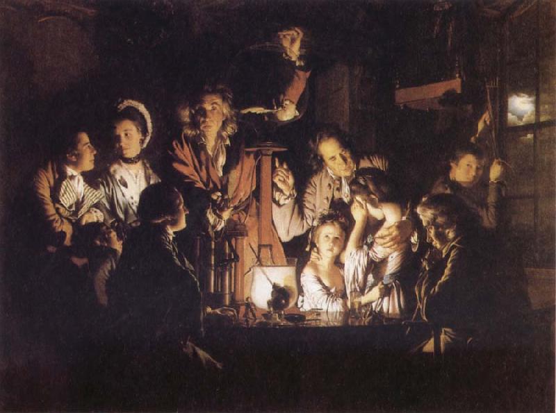 Joseph wright of derby Experiment iwth an Airpump oil painting image